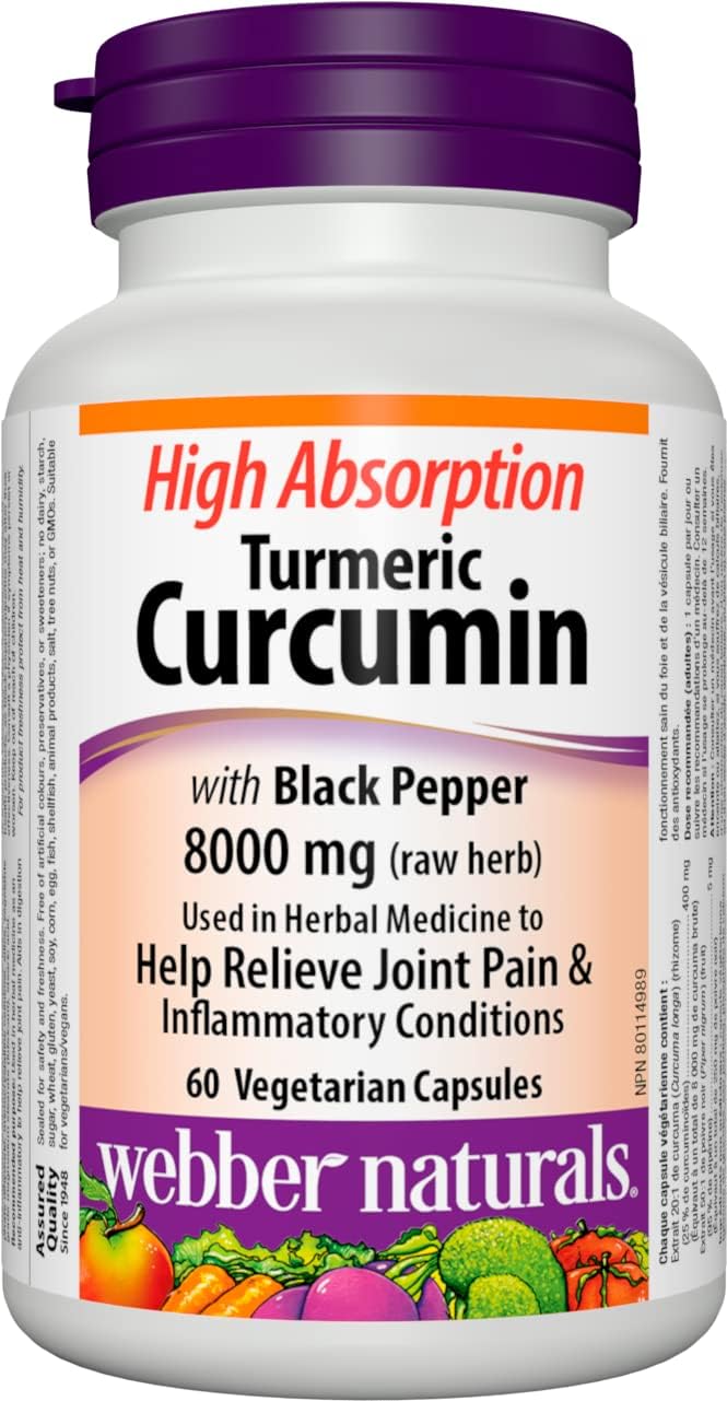 Webber Naturals Turmeric Curcumin Capsules