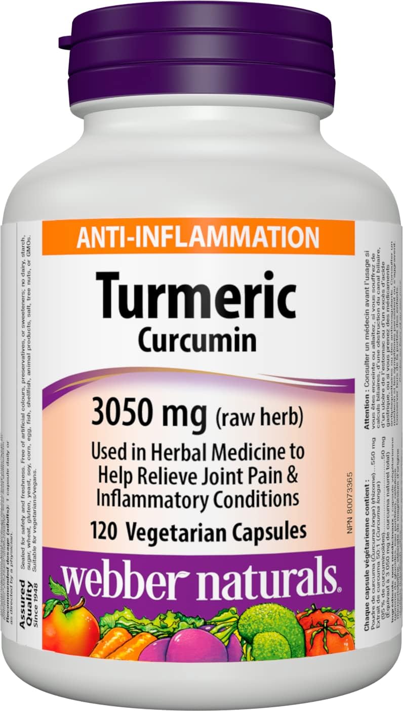 Webber Naturals Turmeric Curcumin Capsules