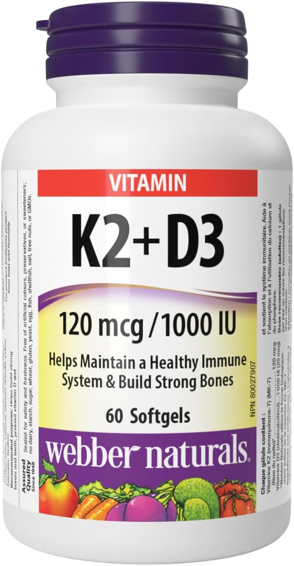 Webber Naturals Vitamin K2 with D3