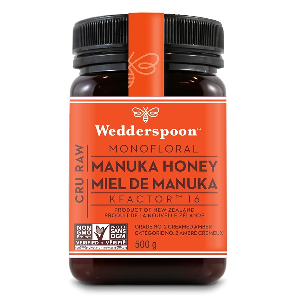 Wedderspoon Raw Manuka Honey, KFactor 16