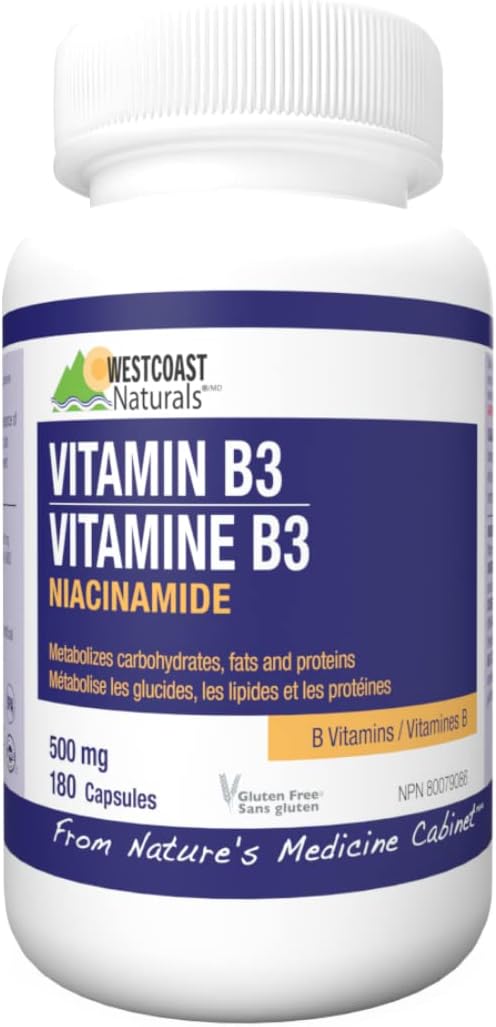 WestCoast Naturals Niacinamide B3, 180ct