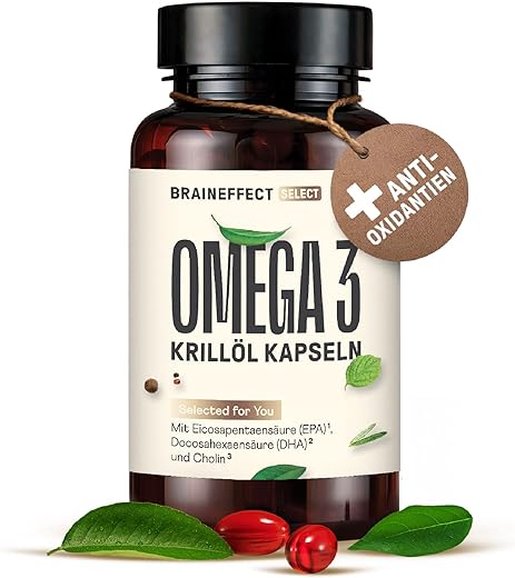 Braineffect Krill Oil, High Dose Omega ...