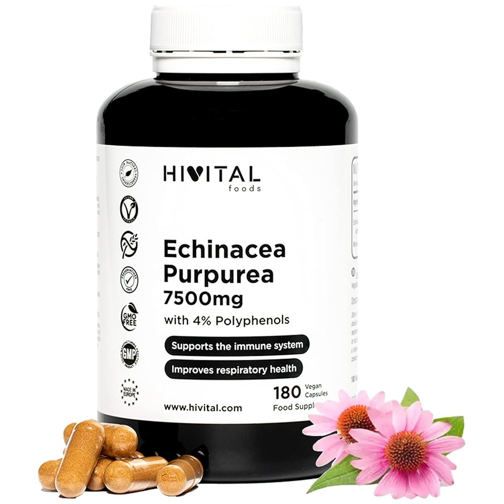 Echinacea 7500mg Vegan Capsules –...