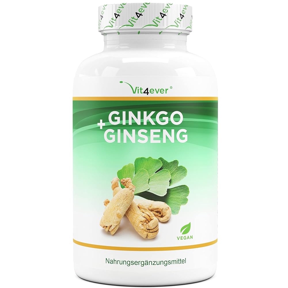 Ginkgo + Ginseng – 365 Tablets &#...