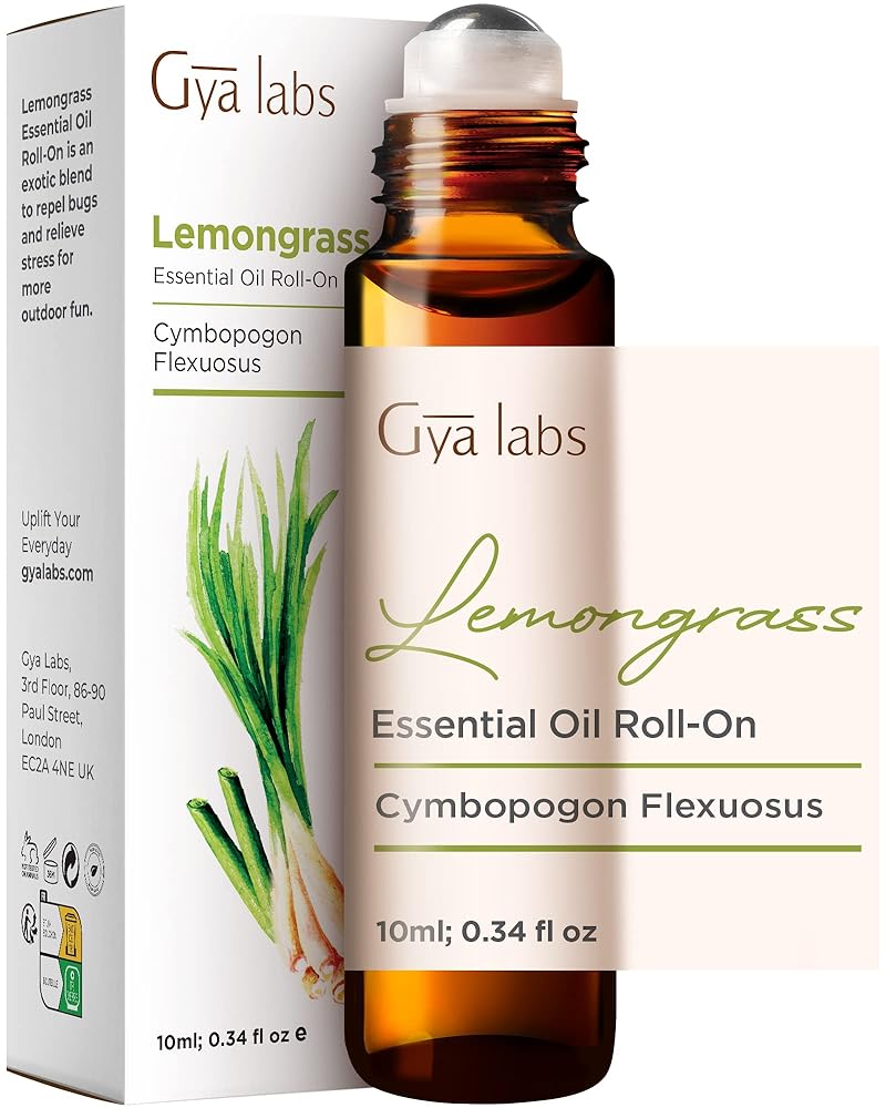 Gya Labs Lemongrass Roll-On Essential Oil