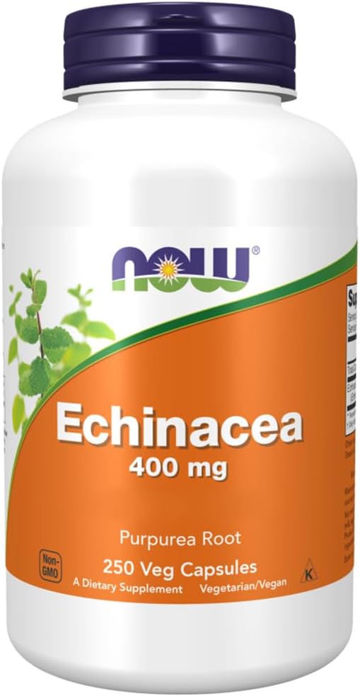 Now Foods Echinacea 400mg Capsules, Lab...