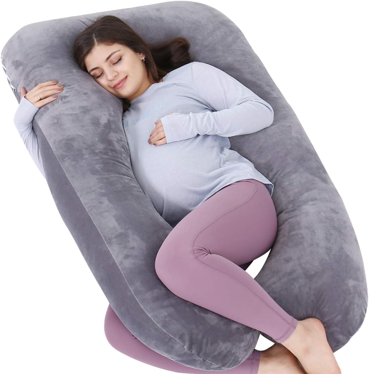 AS AWESLING U-Shaped Pregnancy Pillow