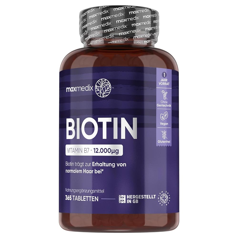 Biotin Tablets – 12,000mcg Pure B...