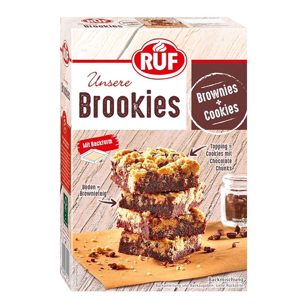 RUF Brookies Baking Mix with Paper-Back...