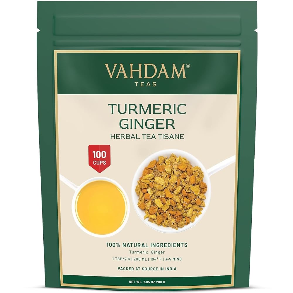 VAHDAM Turmeric Ginger Herbal Tea