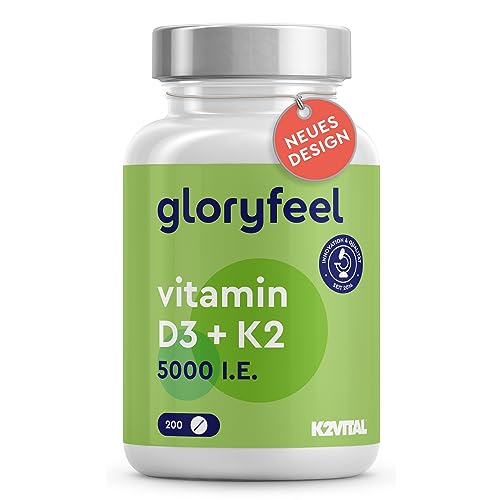 Gloryfeel Vitamin D3 + K2 High Dose Sup...