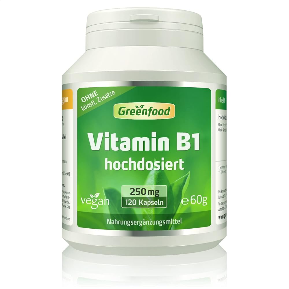 Greenfield Vegan Vitamin B1 Capsules