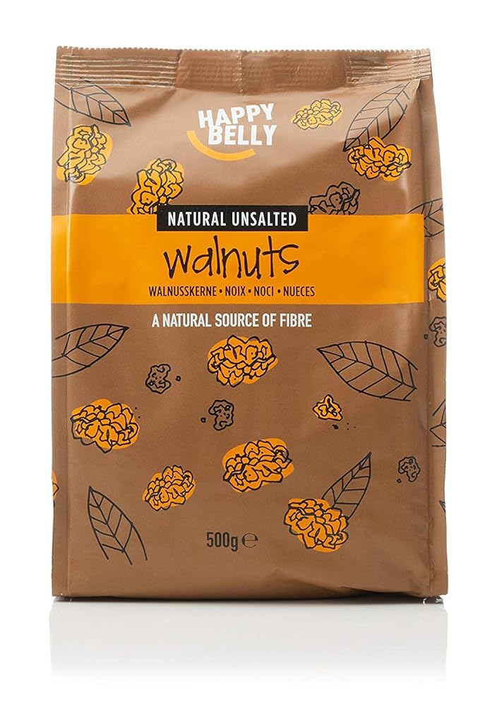 Happy Belly Walnuts, 500g by Amazon