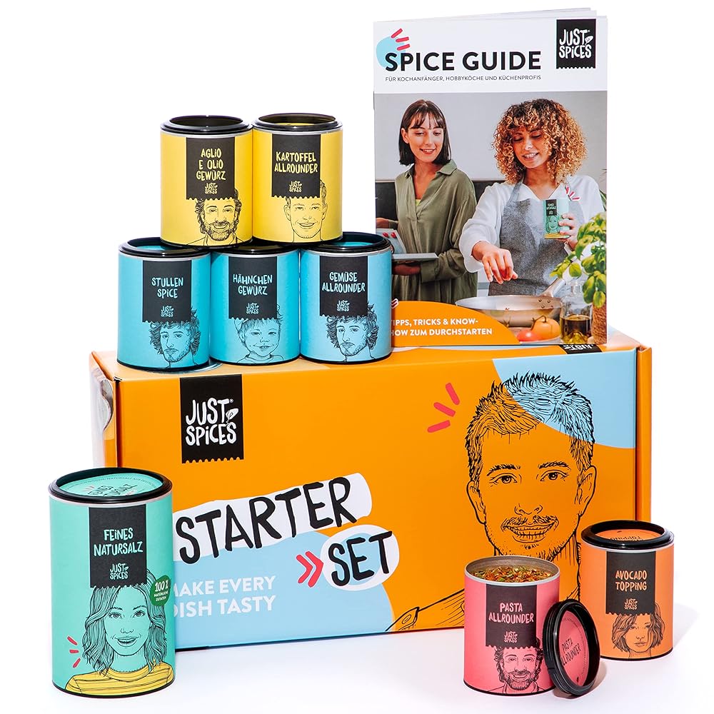 Just Spices Starter Set with Spice Guide