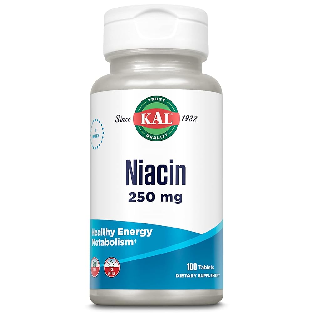 KAL Vitamin B3 Niacin 250mg Tablets
