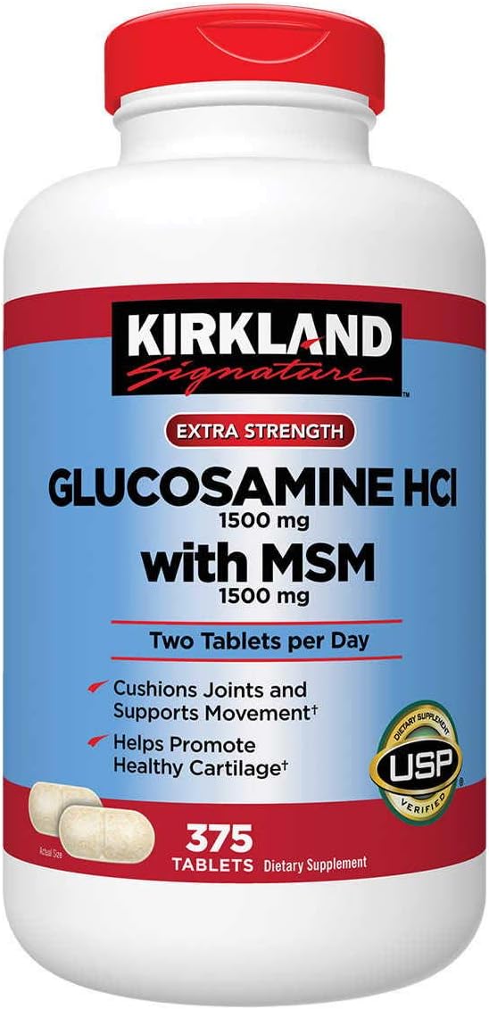 Kirkland Glucosamine HCI with MSM 375-T...