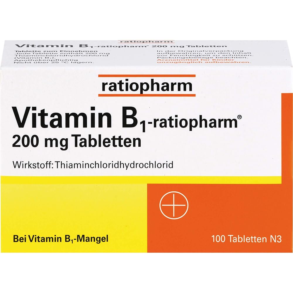Ratiopharm B1 200mg Tablets, 100 Pack