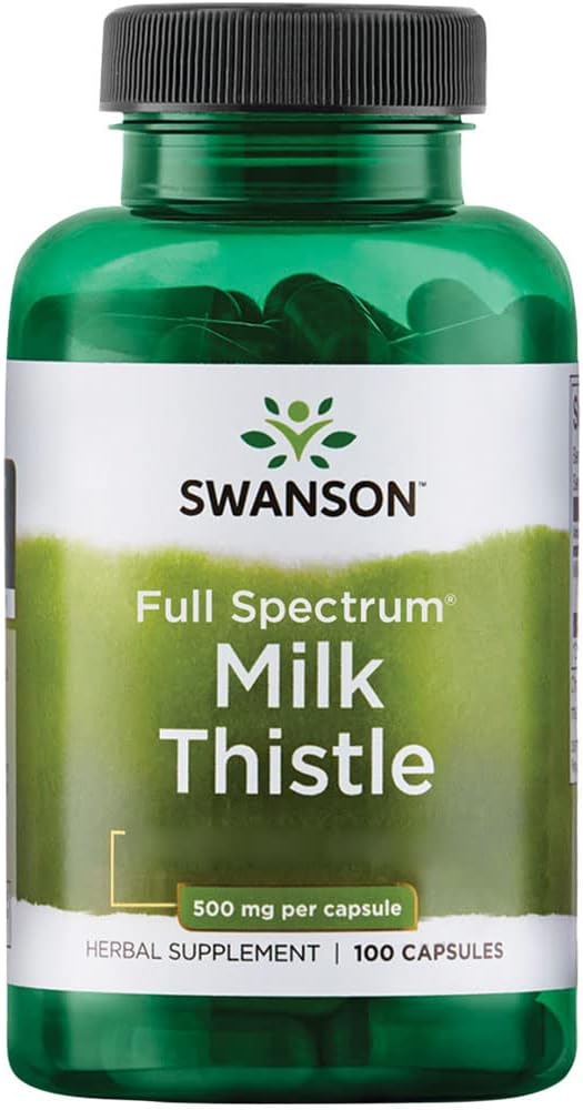 Swanson Milk Thistle Capsules, 500 mg