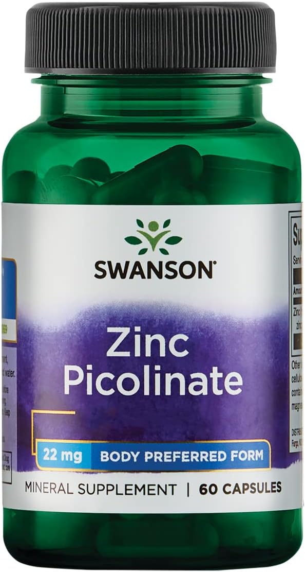 Swanson Zinc Picolinate – 22mg, 6...