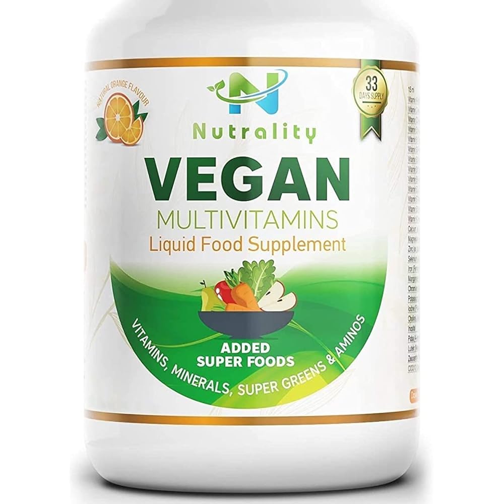 Vegan Liquid Multivitamin Supplement wi...