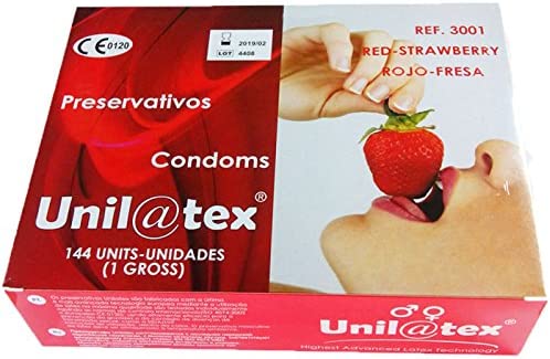 144 Unilatex Fresa Condoms