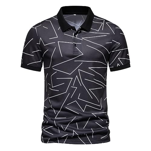 VHUQGVU Elegant Short Sleeve Polos Men Sports T-Shirts Tennis Golf ...
