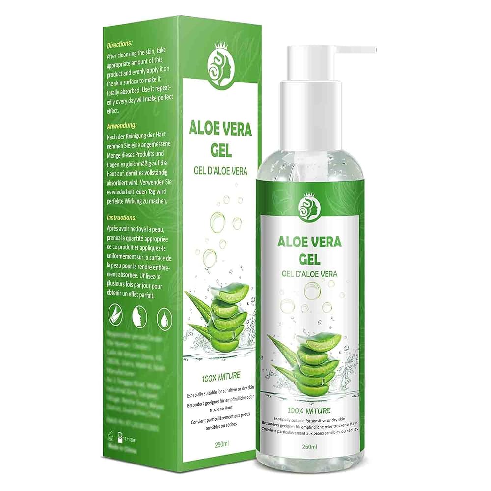 100% Pure Aloe Vera Gel, 250 ML | Moist...