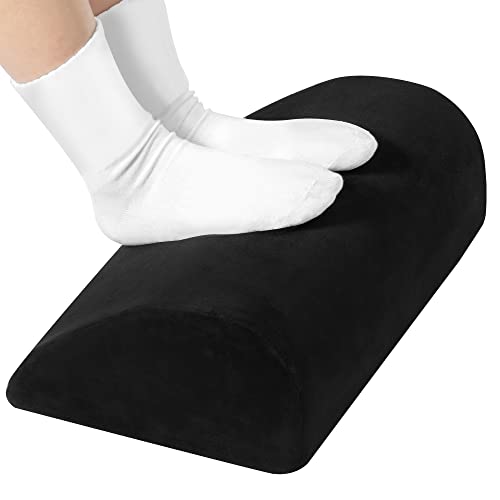 Amazon Basics Memory Foam Footrest, Black