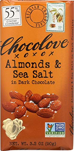 Chocolove XOXOX Dark Chocolate Almond S...