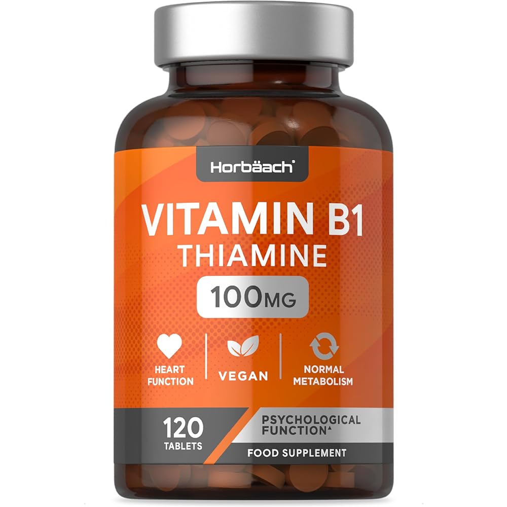 Horbaach B1 Tiamina 100mg | 120 Vegan P...