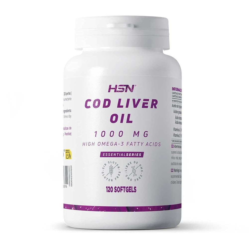 HSN Cod Liver Oil Capsules | 2000mg Ome...