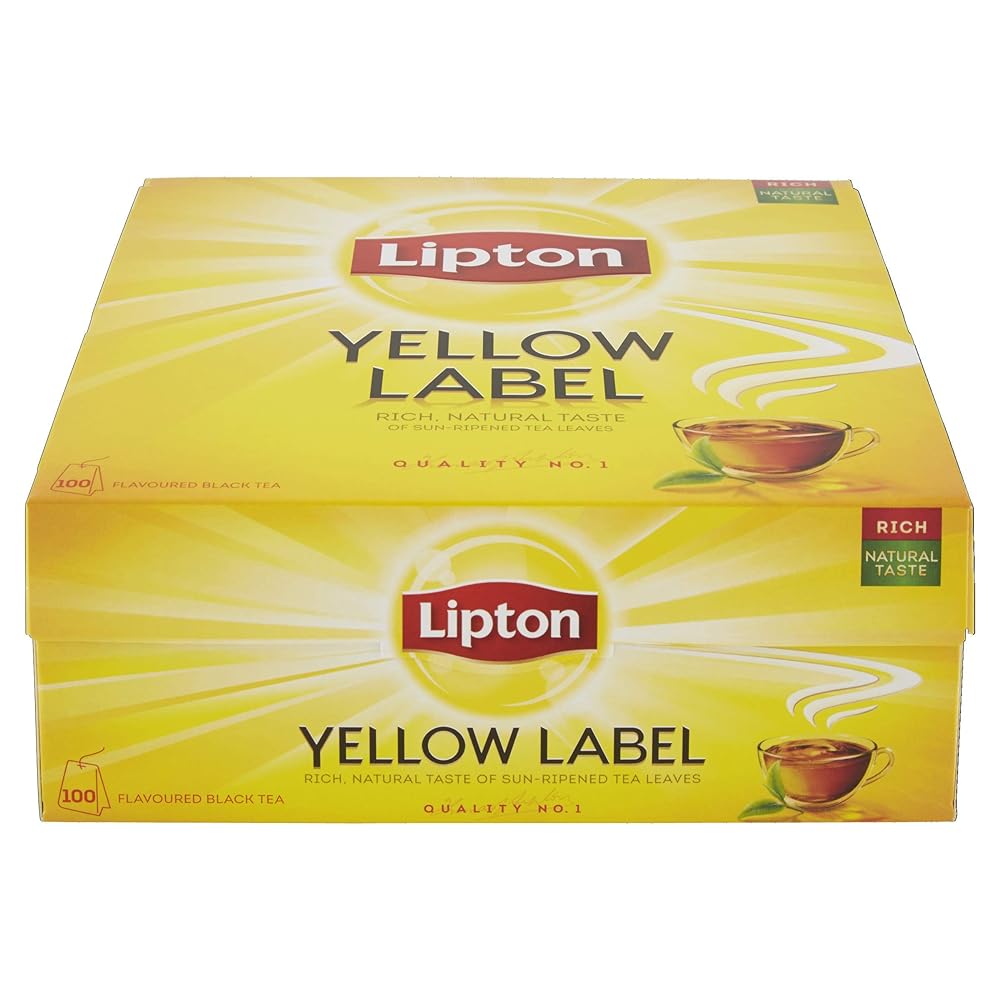 Lipton Yellow Label Black Tea, 100 Sachets
