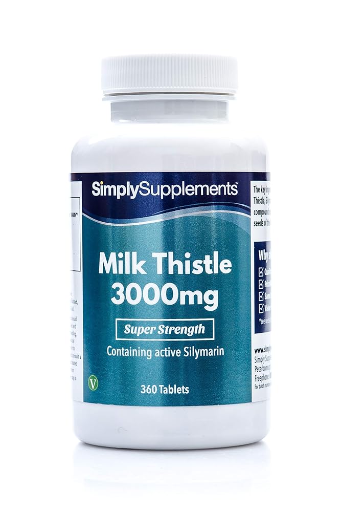 SimplySupplements Milk Thistle 3000mg &...
