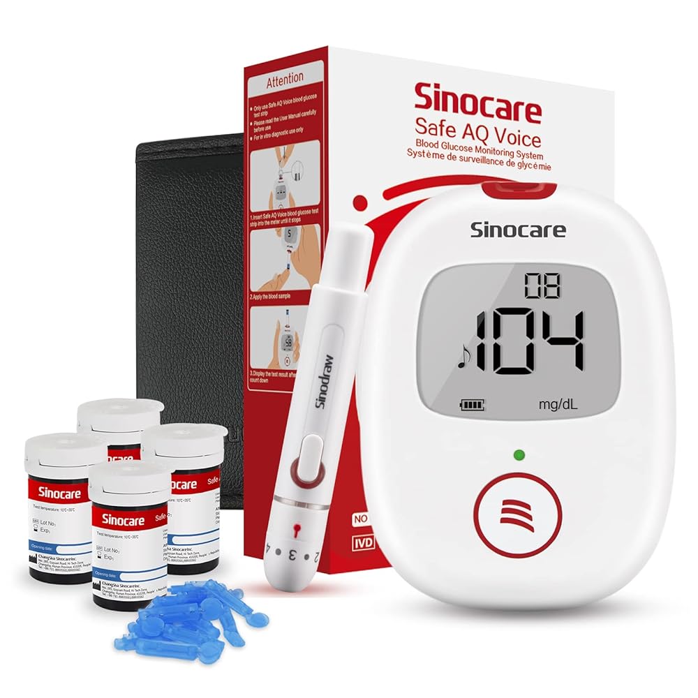 Sinocare Blood Glucose Monitor Kit R...