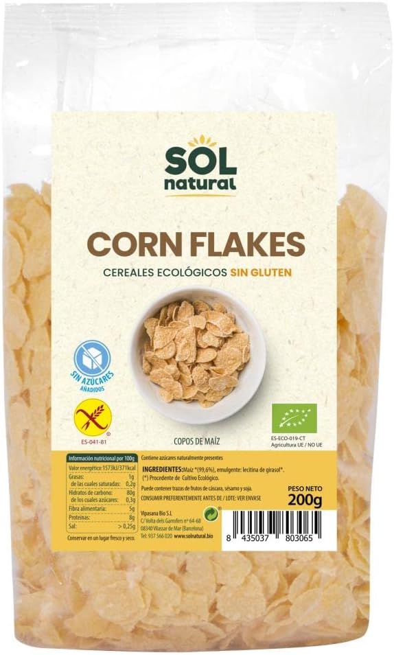 SOLNATURAL Gluten-Free Corn Flakes 200g