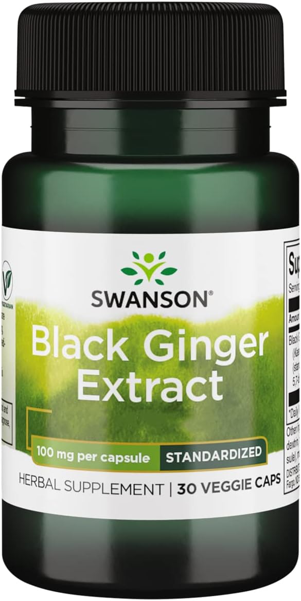 Swanson Black Ginger Extract, 100mg, 30...