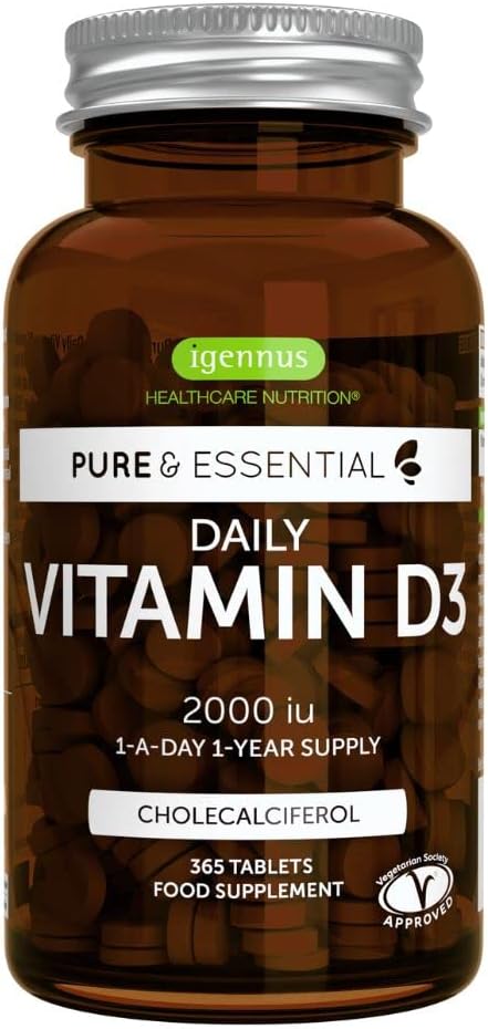 Igennus Vitamin D3 2000 IU Vegetarian T...