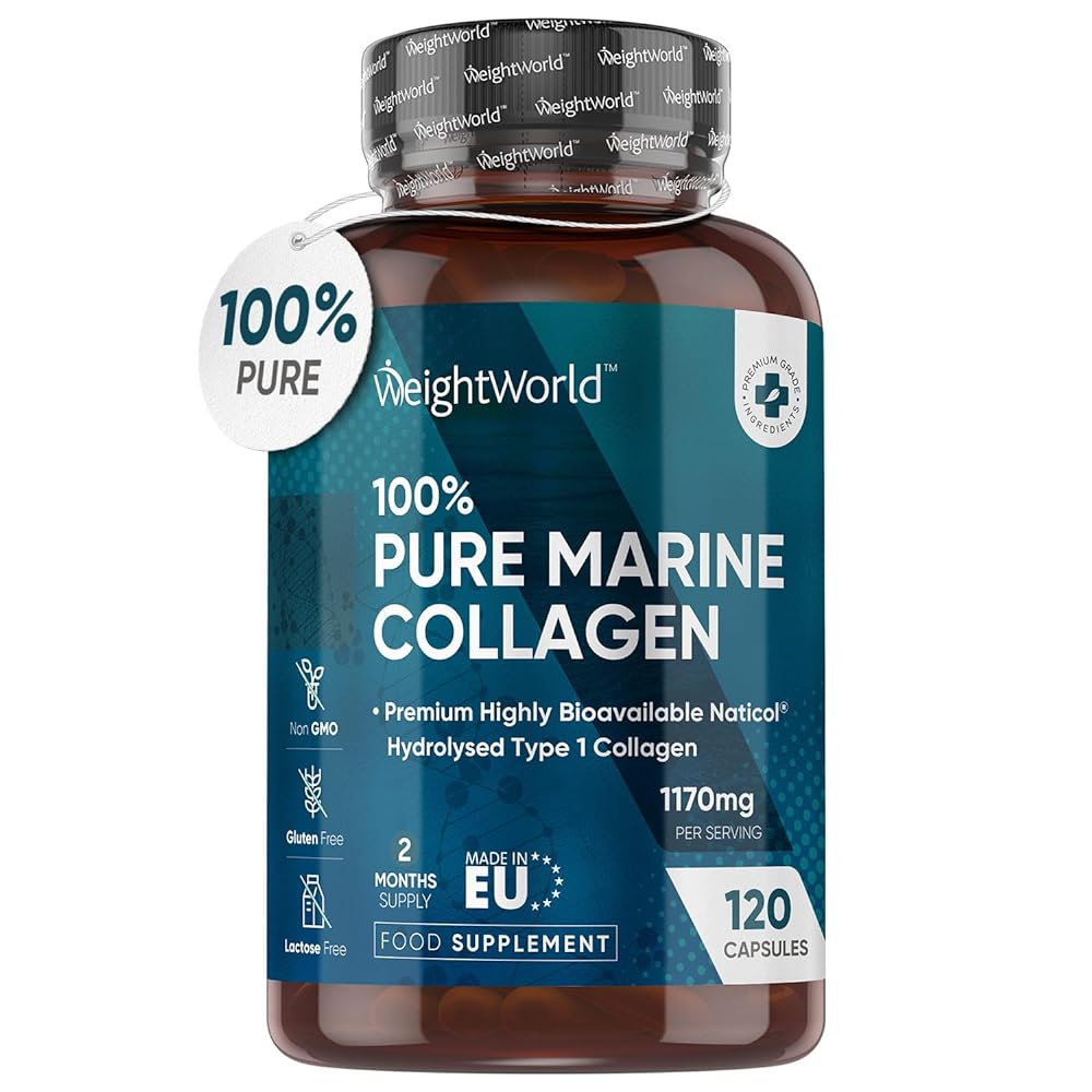 Pure Hydrolyzed Marine Collagen Capsule...