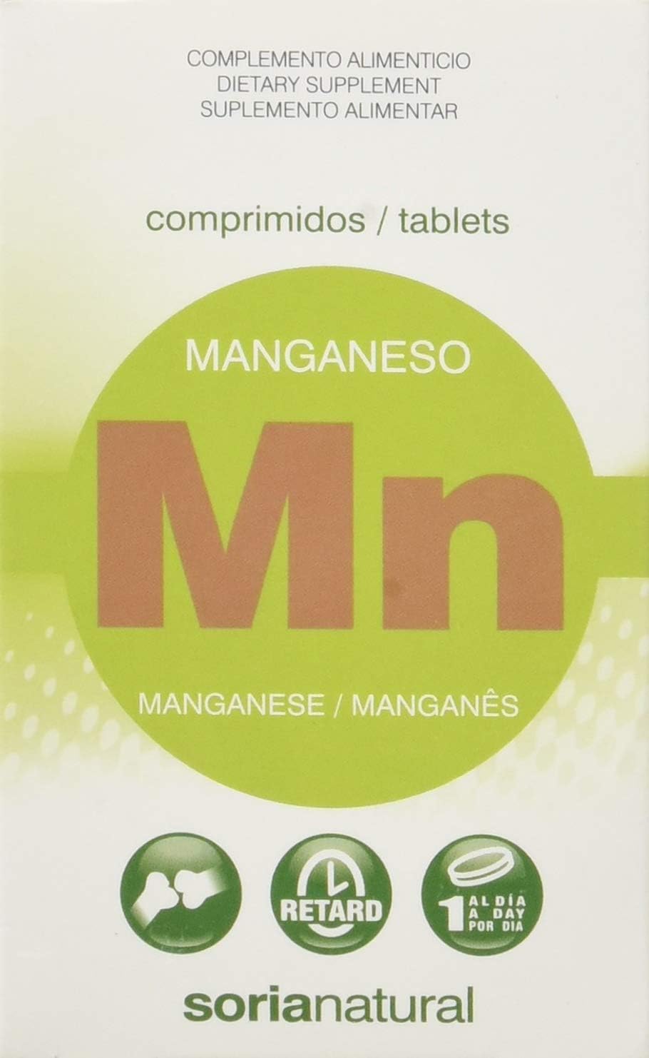Soria Natural Manganeso Retard Tablets