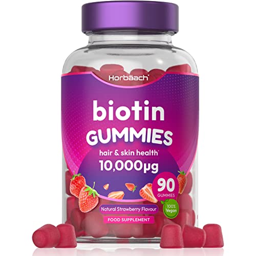 Biotin 10000 mcg Gummies | 90 Vegan Gum...