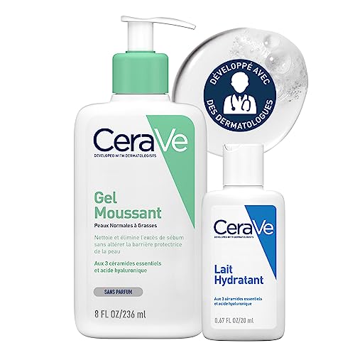 CeraVe Gel Moussant + Lait Hydratant Combo