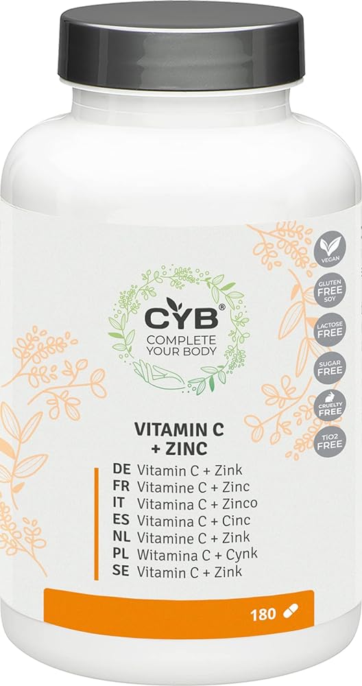 CYB Vitamin C & Zinc – 180 Ve...