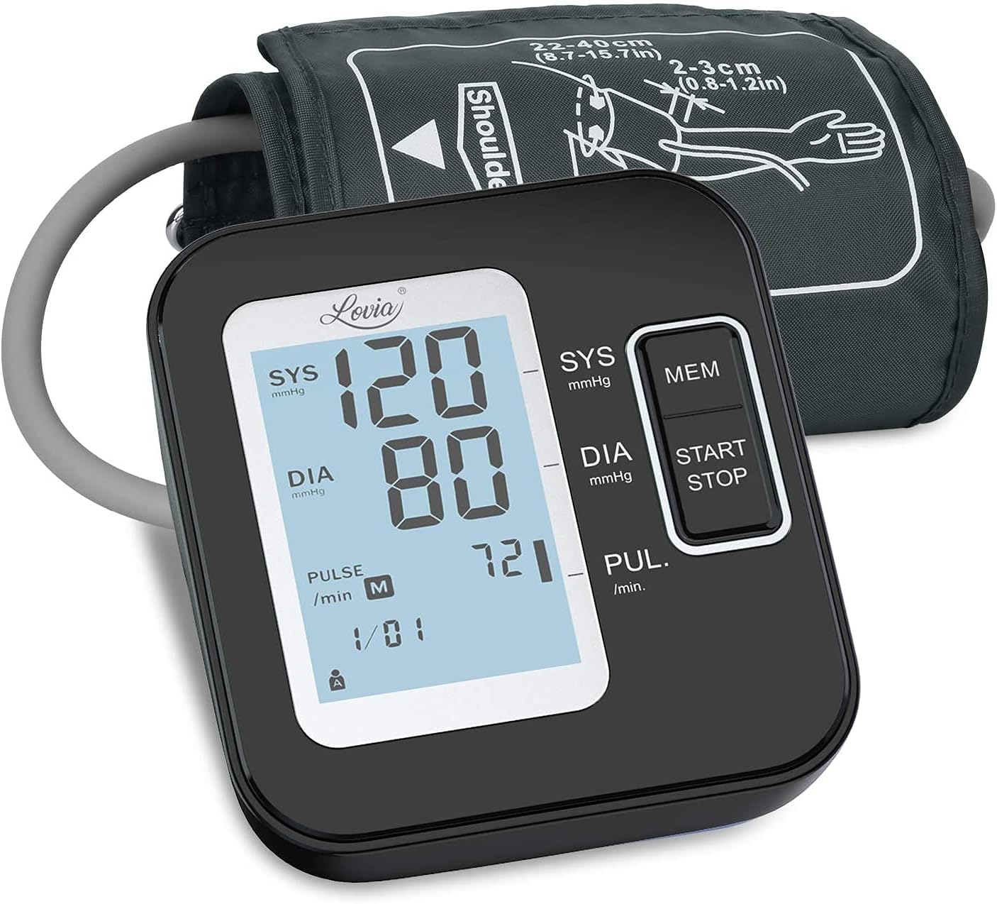 Electronic Arm Blood Pressure Monitor &...