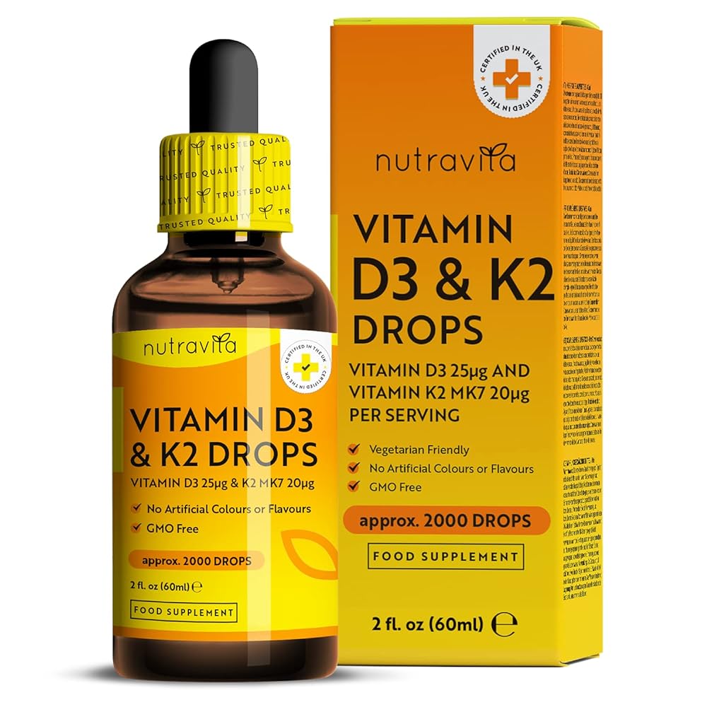 High Strength Vitamin D3 K2 Drops 60ml ...
