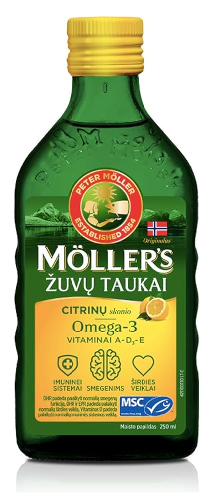 Moller’s Omega-3 Fish Oil –...