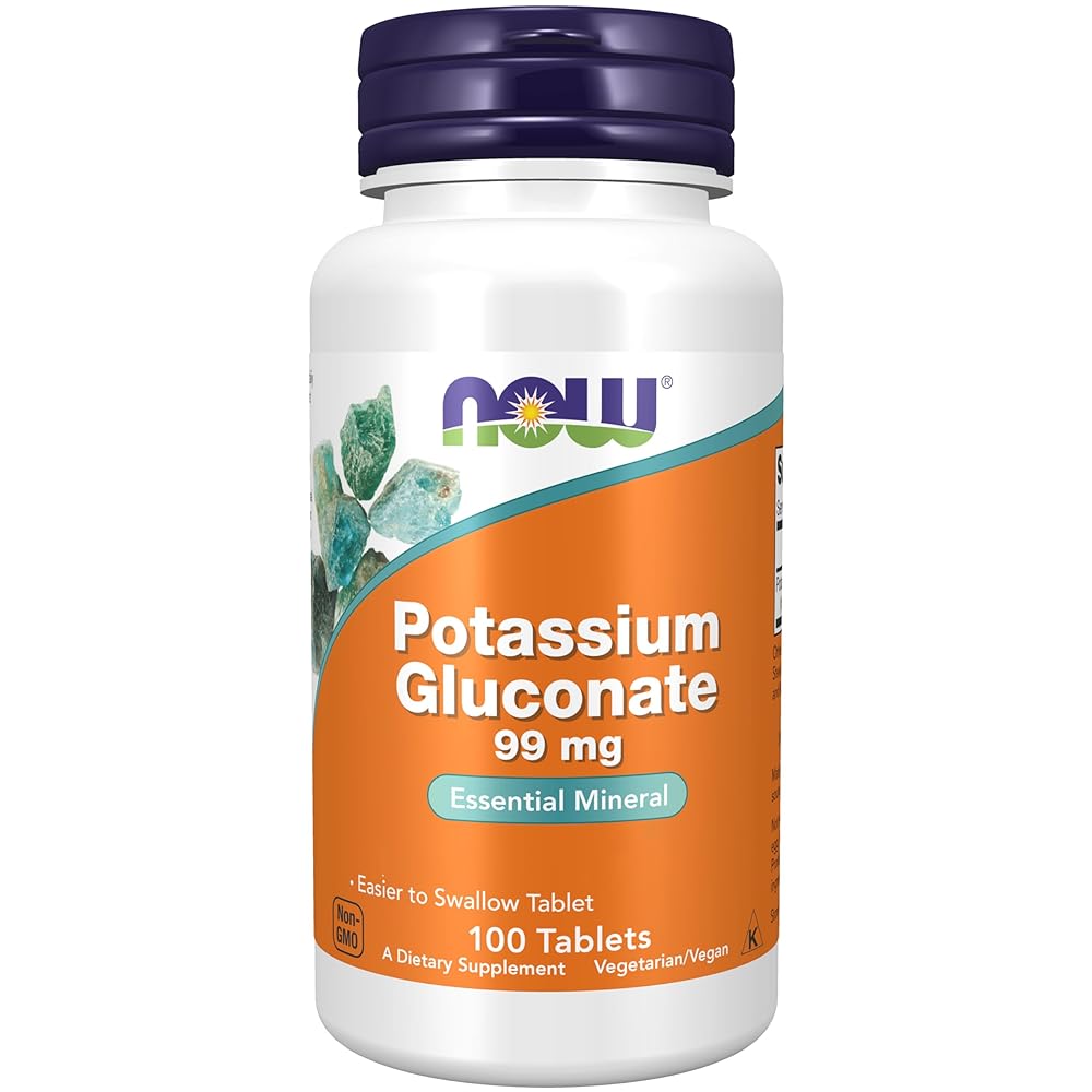 Now Foods Potassium Gluconate, 99mg, 10...