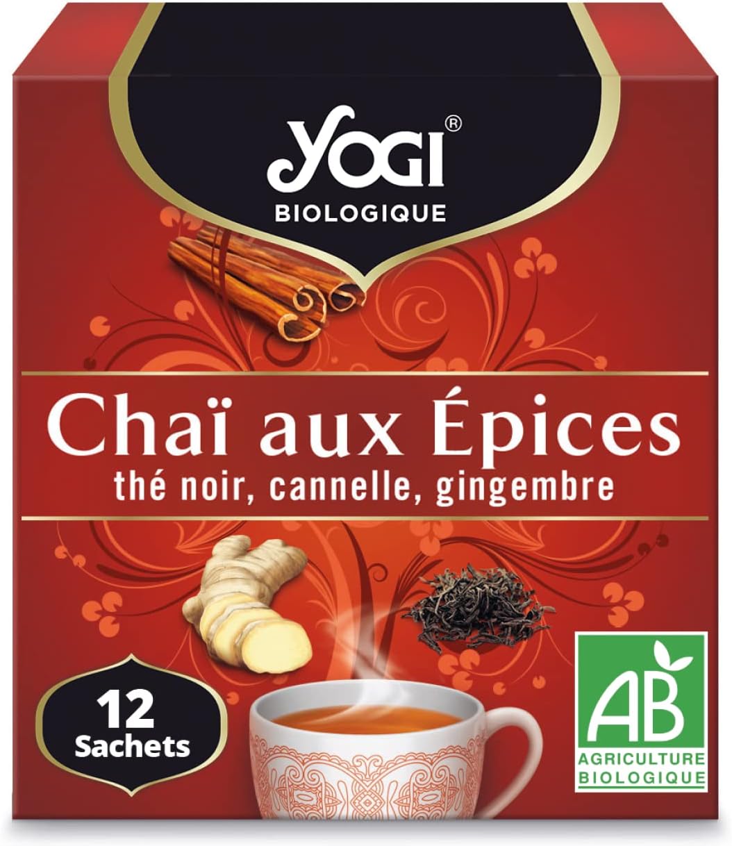 Organic Spiced Chai by Yogi, 100% Bio B...