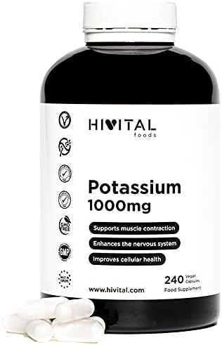 Potassium 1000 mg Vegan Capsules, 240 c...