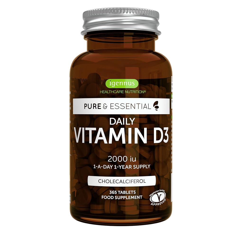 Daily 2000 IU Vitamin D3 Tablets