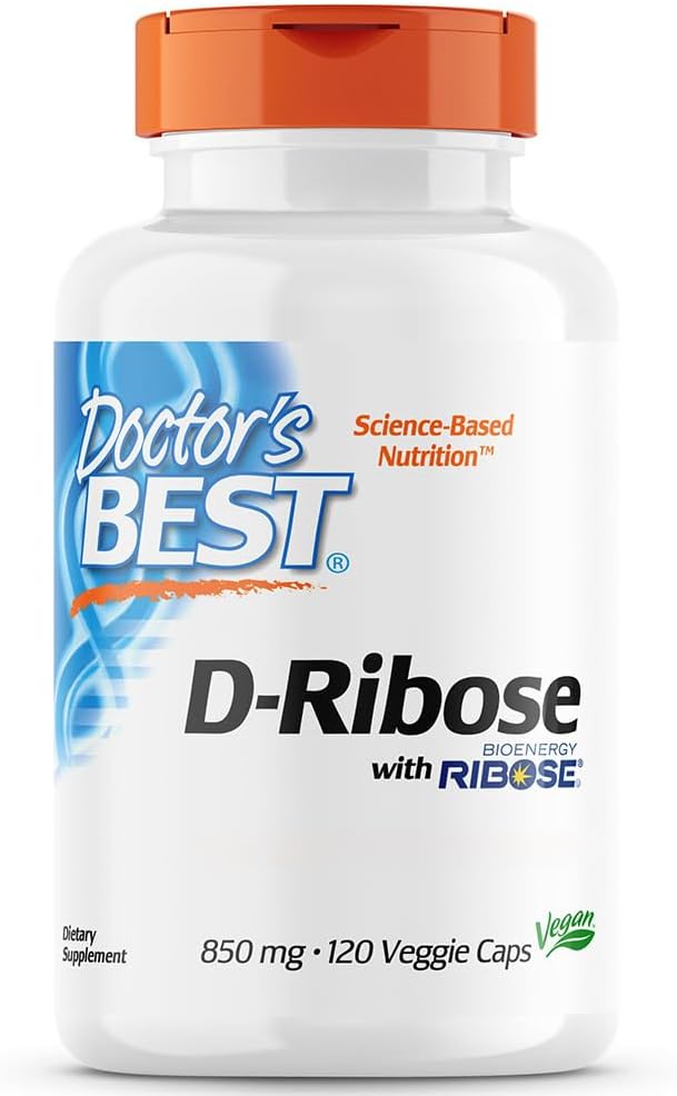 Doctor’s Best D-Ribose, 850mg, 12...